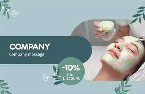 Beauty salon business card template