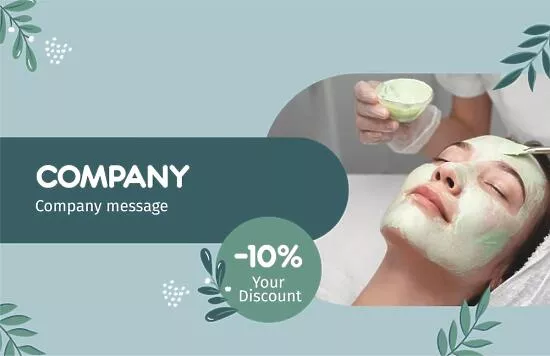Beauty salon business card template