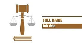 Lawyer's business card template