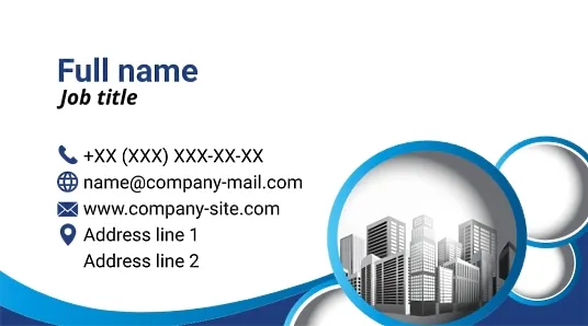 Developer's business card template