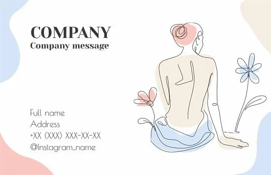 Aromatherapist's business card template
