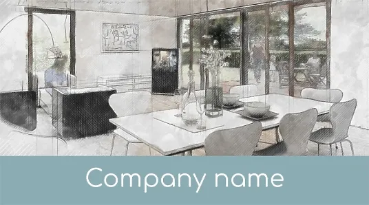 Interior designer business card template