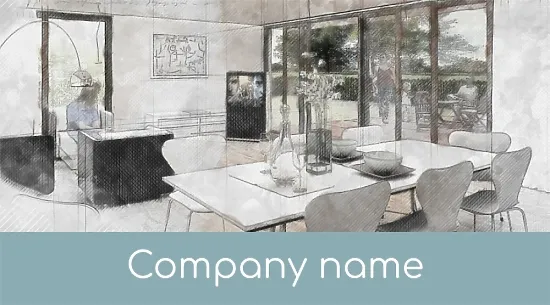 Interior designer business card template