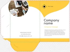 Template for a top manager's paper folder