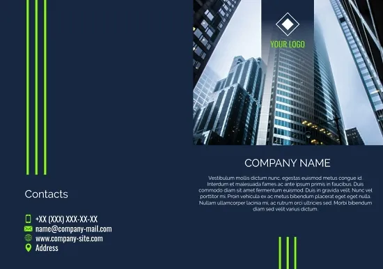 Business company brochure template