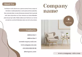 Furniture salon booklet template