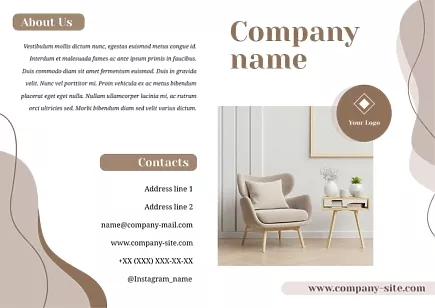 Furniture salon booklet template