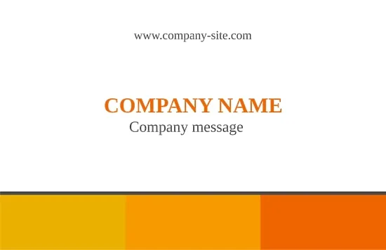 Bright corporate Euro business card template