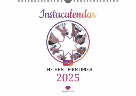Instagram-style calendar template