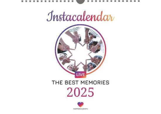 Instagram-style calendar template