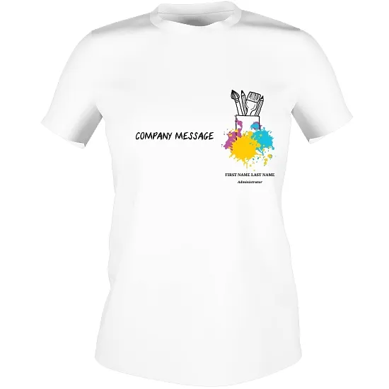 Pattern T-shirt template for Art Studio