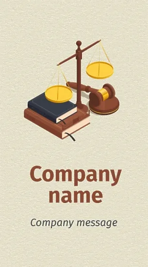 Business card template of a law firm