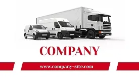 Logistics company business card template