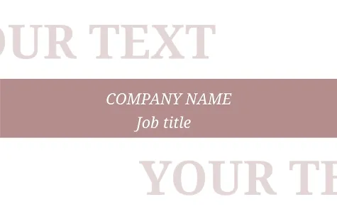 Strict Euro business card template
