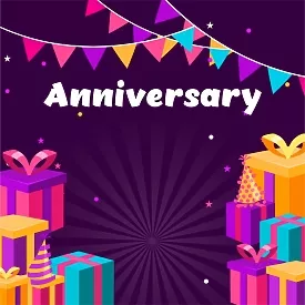Banner template for the anniversary