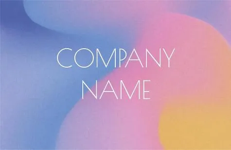 Abstract Euro business card template with colored background