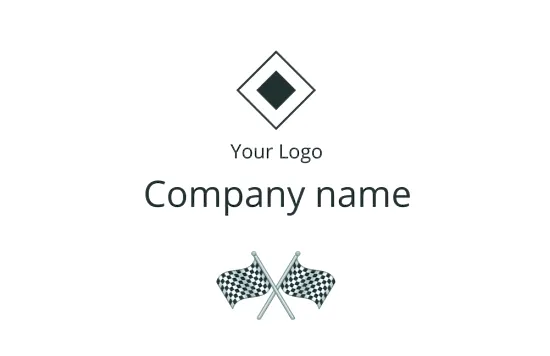Motorcycle athlete business card template