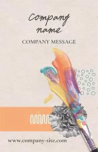Art School business card template