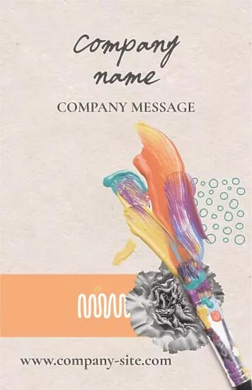 Art School business card template