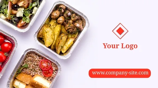 Food Delivery Service business card template