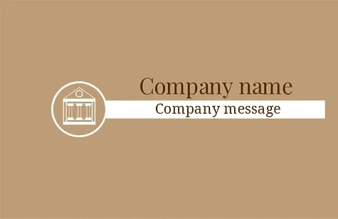Business card template of a law firm