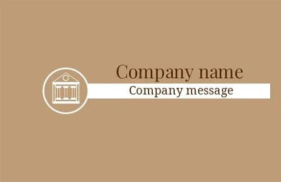 Business card template of a law firm
