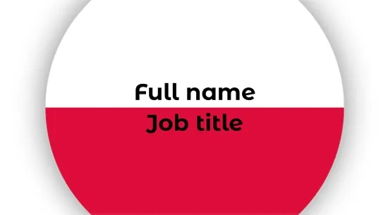 Polish Language Tutor business Card template