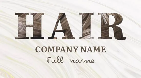 Hairdresser's business card template