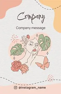 Cosmetic clinic business card template