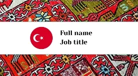 Turkish Translator's business Card template