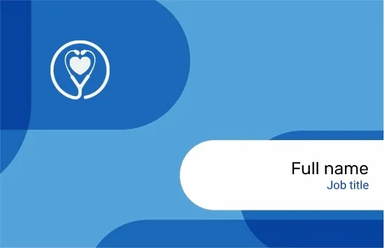 Cardiologist's business card template