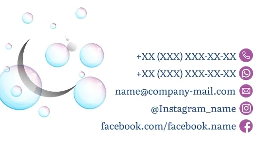 Cleaning company business card template