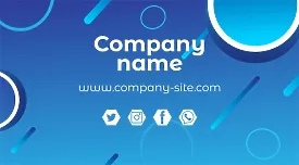 Stylish abstract business card template 