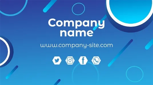 Stylish abstract business card template 