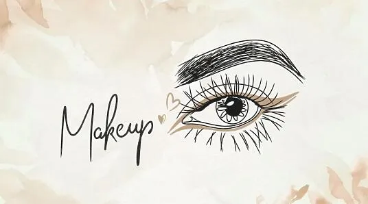 Make-up artist's business card template