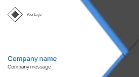Abstract business card template with an asymmetrical design