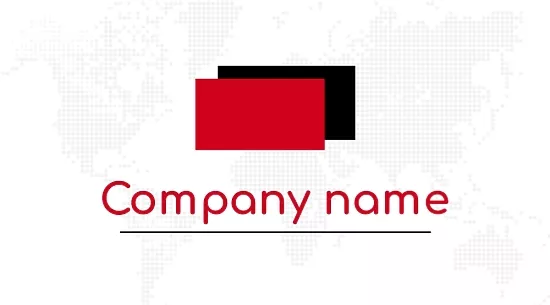 Business card template of an airline company