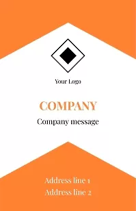 Template for a simple abstract Euro business card