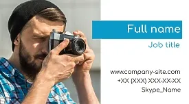 Photographer's business card template