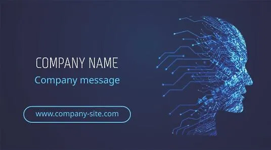 IT specialist business card template