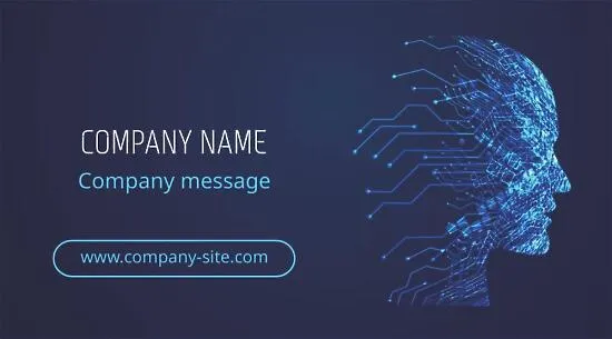 IT specialist business card template