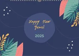 Calendar template with family photos