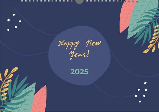 Calendar template with family photos