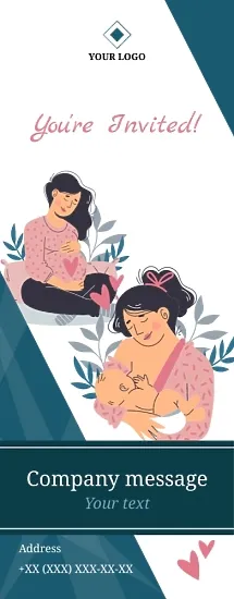 Banner template for courses for pregnant women