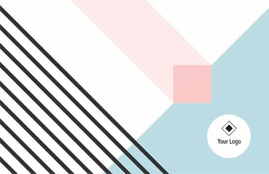 Abstract Euro business card template