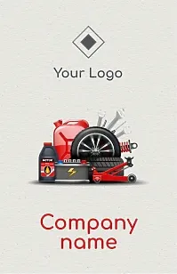 Car shop business card template