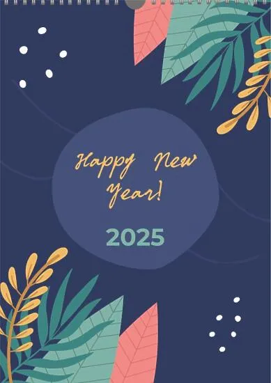 New Year's Calendar Template