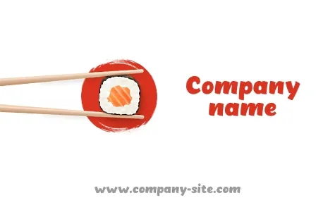 Sushi Delivery Business Card Template