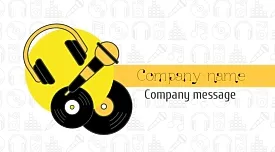 DJ's business card template