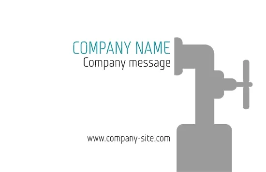 Plumbing business card template